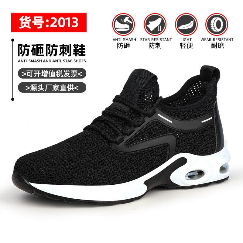 image-Men's Safety Work Shoes - Lightweight Air Cushion