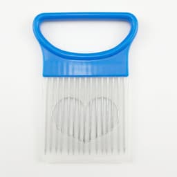 image-Lutai Stainless Steel Onion Needle Cutter - Green Multifunction Vegetable Slicer