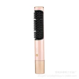 image-Holly Green Hair Straightener Comb - Dual-Use, Adjustable Temp
