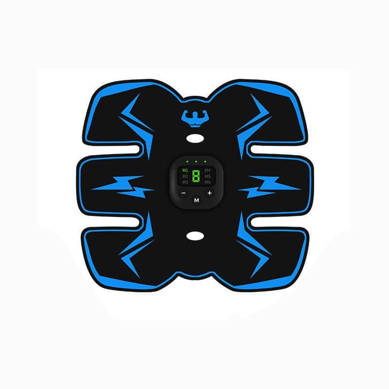 image-Anmer EMS Abdominal Muscle Trainer Belt - Blue, Foldable