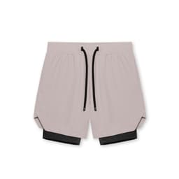 image-2023 Men's Quick-Dry Shorts 2-in-1 Sports Fitness 3XL Reddish Brown