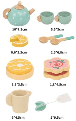 image-Wooden Tea Set Play House Toys