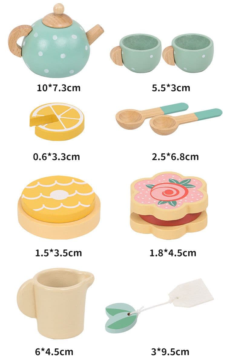 image-Wooden Tea Set Play House Toys