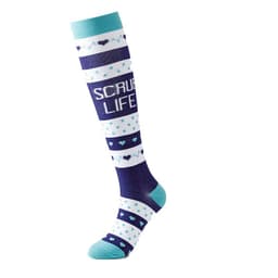 image-Cross-border Nurse Leggings Cute Long Tube Women's Socks Sports Cartoon Plaid Leopard Print Sports Pressure Socks Spot Wholesale