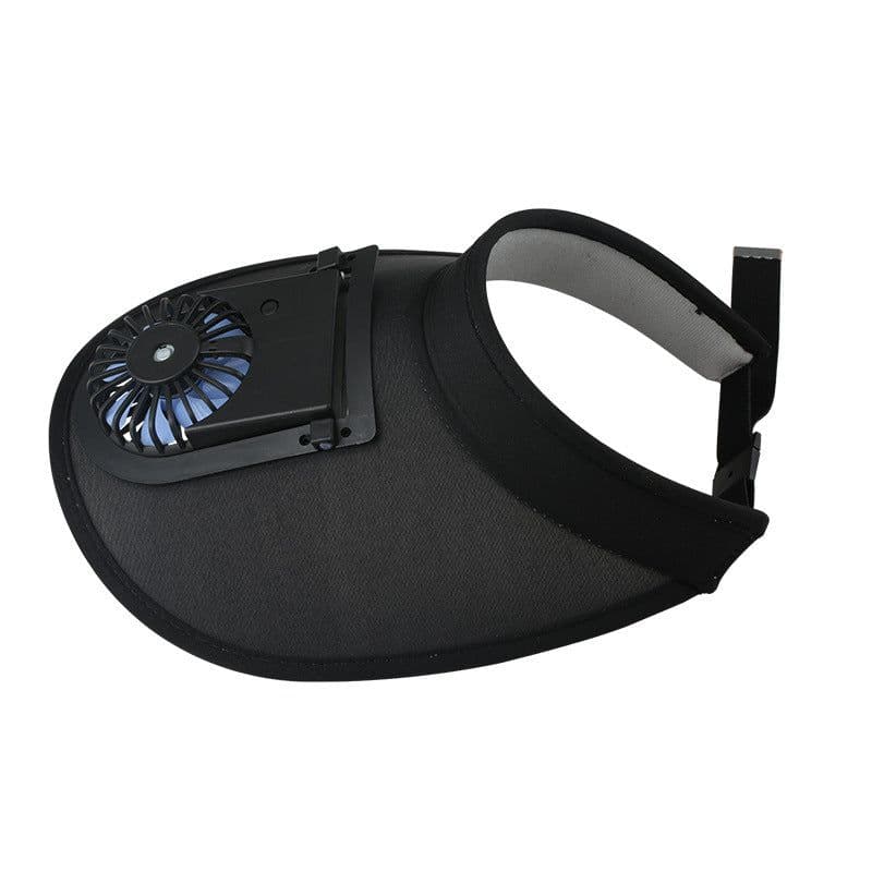image-Men's Solar Fan Hat with Logo