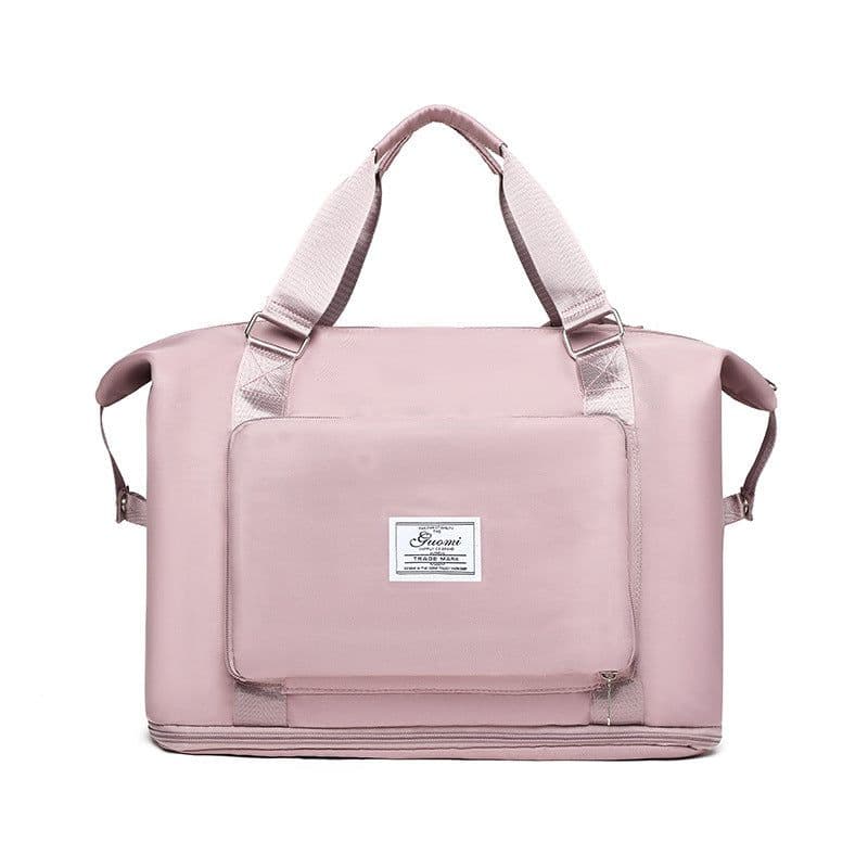 image-Dual-purpose backpack large-capacity short-distance travel bag expandable folding bag business trip luggage bag female fitness waiting bag