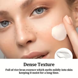 image-SUYARUN Korean Rice Extract Hydrating Face Cream 24H Moisture - Brightening Nourishing Skincare for Dry Sensitive Skin All Types