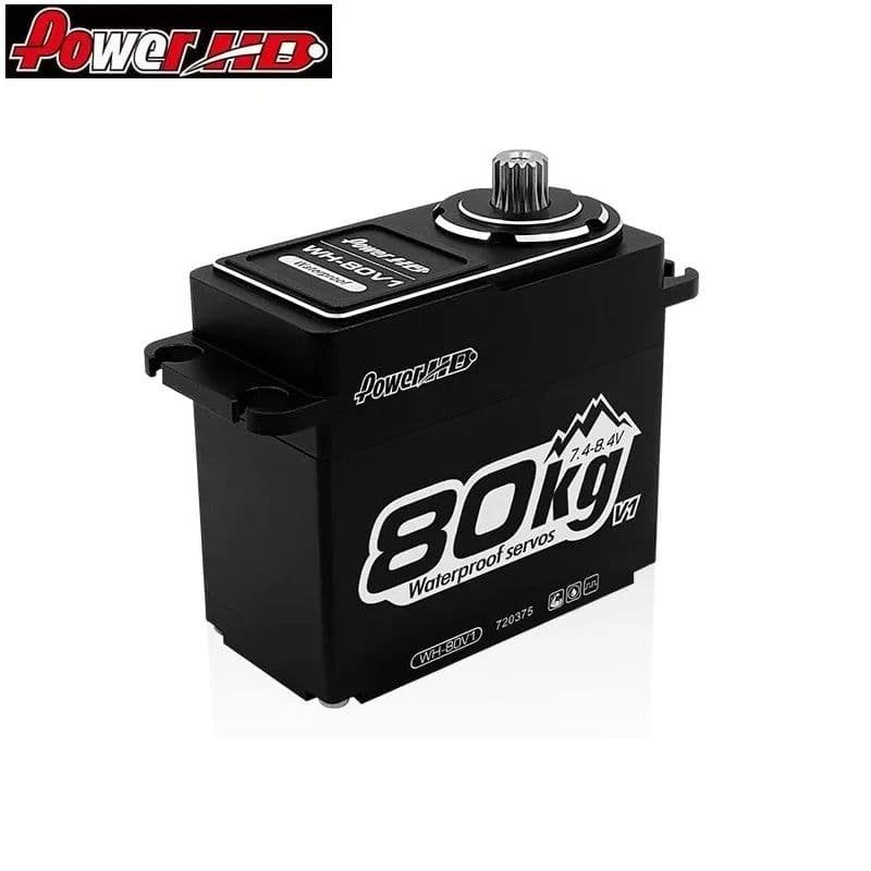 image-Power HD WH-80V1 80kg High Torque Waterproof Metal Gear Digital Servo For Arrma 1/5 Axial 1/6 SCX6 Off-Road Truck Crawler RC Car