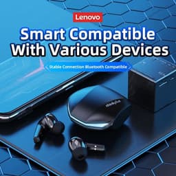 image-Choice Lenovo GM2 Pro TWS Wireless Headphones Earphone Bluetooth-compatible 5.3 Waterproof Headset with Mic for Xiaomi iPhone