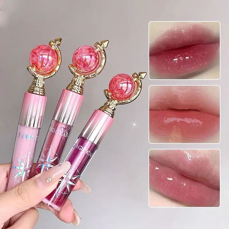 image-MAGIC CASA Shimmering Lip Gloss — Hydrating and Moisturizing, Mirror Finish, Plumping Glass-Like Lips