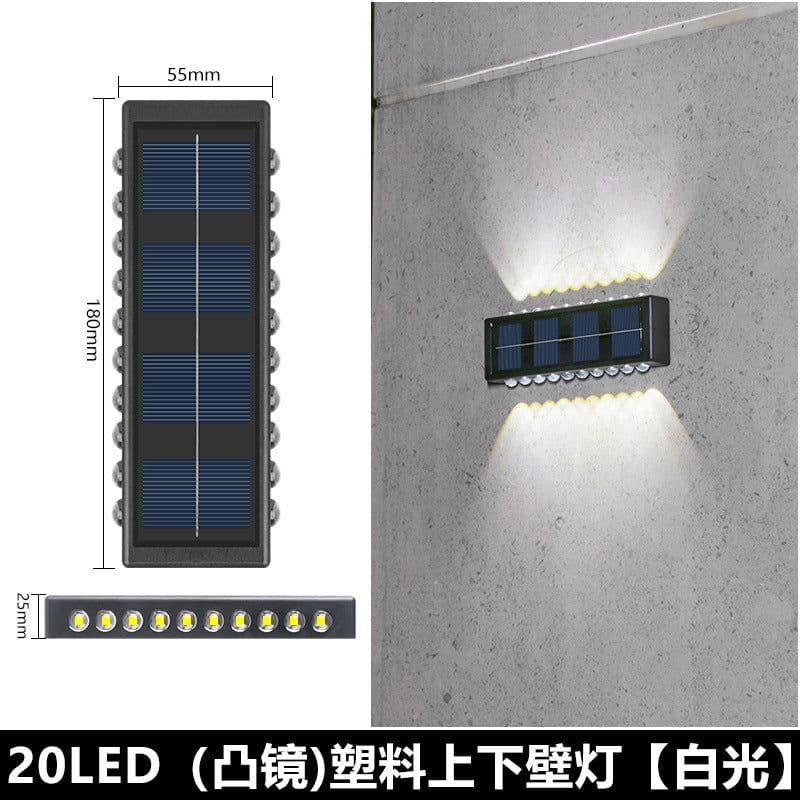 image-Solar outdoor garden lamp home wall lamp decoration layout wall washing wall new up and down luminous atmosphere wall lamp