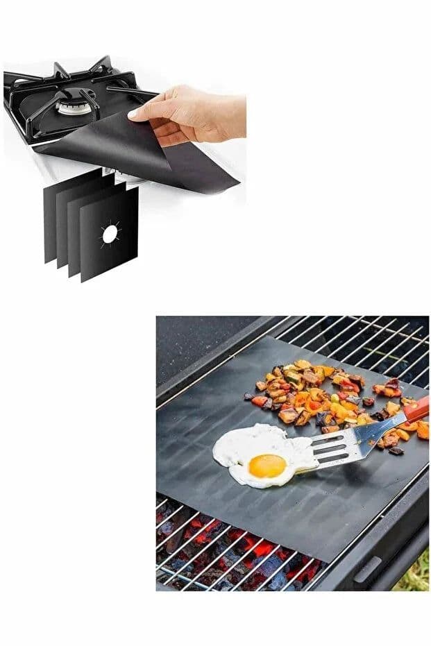 image-4-Piece Stove Burner Covers Reusable Stove Protector Liners Essential