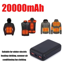 image-Power Bank 12V/20000mAh Portable Charging Power Supply Fast Charging For Fan Vest Cooling Vest Summer Air-Condition Clothing