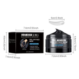 image-Bamboo Charcoal Blackhead Remover Mask Purifying Shrink Pore Deep Cleansing Oil Control Exfoliator Peel Mud Mask Skin Care