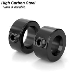 image-Drill Stoper Collar Set Stop Bit Ring Shaft Limit Metric Lock Steel Press Depth Ajustable Positioner Hole Guide Woodwork Tool