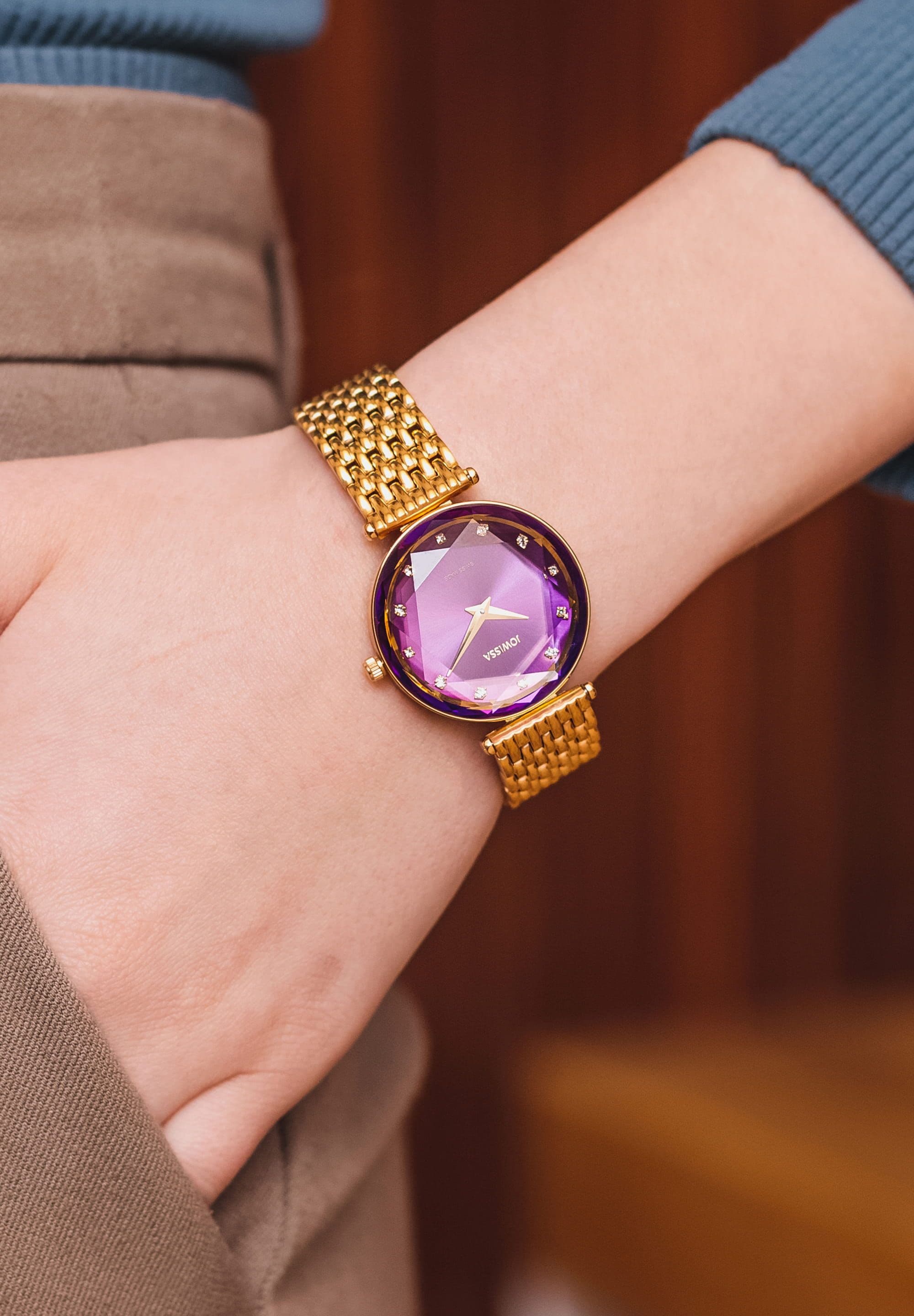 image-Facet Brilliant Swiss Ladies Watch J5.759.M