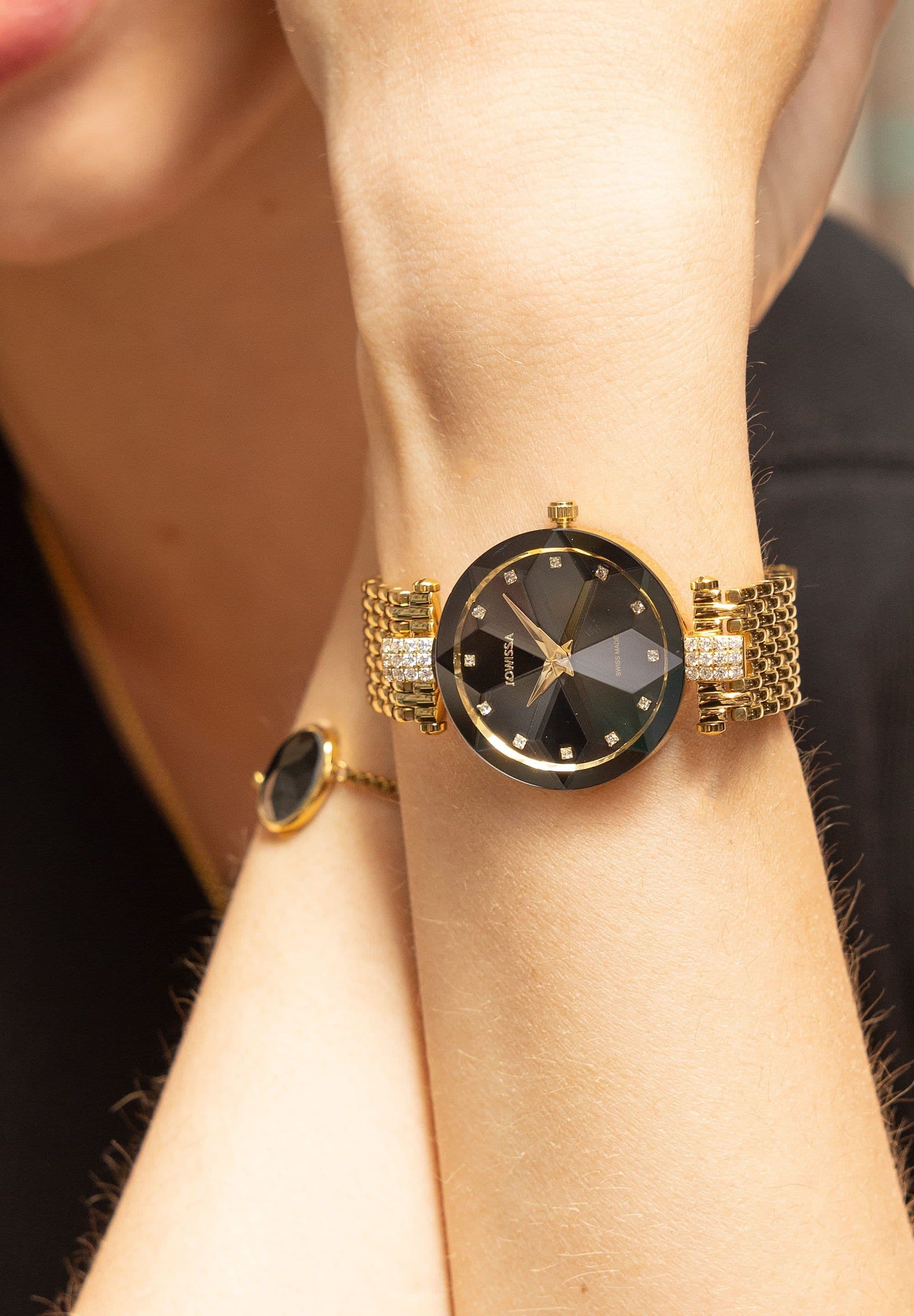 image-Facet Strass Swiss Ladies Watch J5.630.M