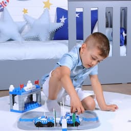 image-Ogi Mogi Toys Polizeistation Set Spielzeug ab 3 Jahre 52-teilig