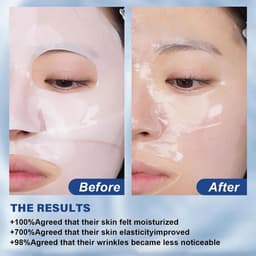 image-Deep Collagen Anti Wrinkle Lifting Mask Collagen Face Mask Overnight, Deep Collagen Mask for Lifting Firming Moisturizing(5Pack)