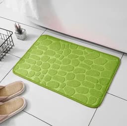 image-1pc embossed fiber carpet, bathroom living room anti slip mat, pebble floor mat, household items