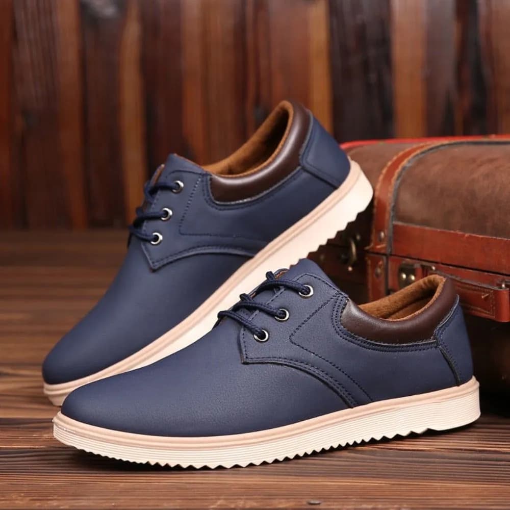 image-Mens Casual Flat Oxford Sneakers