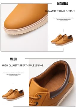 image-Mens Casual Flat Oxford Sneakers