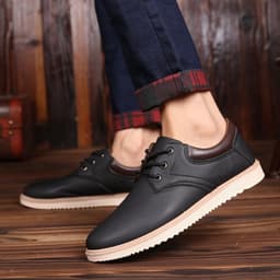 image-Mens Casual Flat Oxford Sneakers