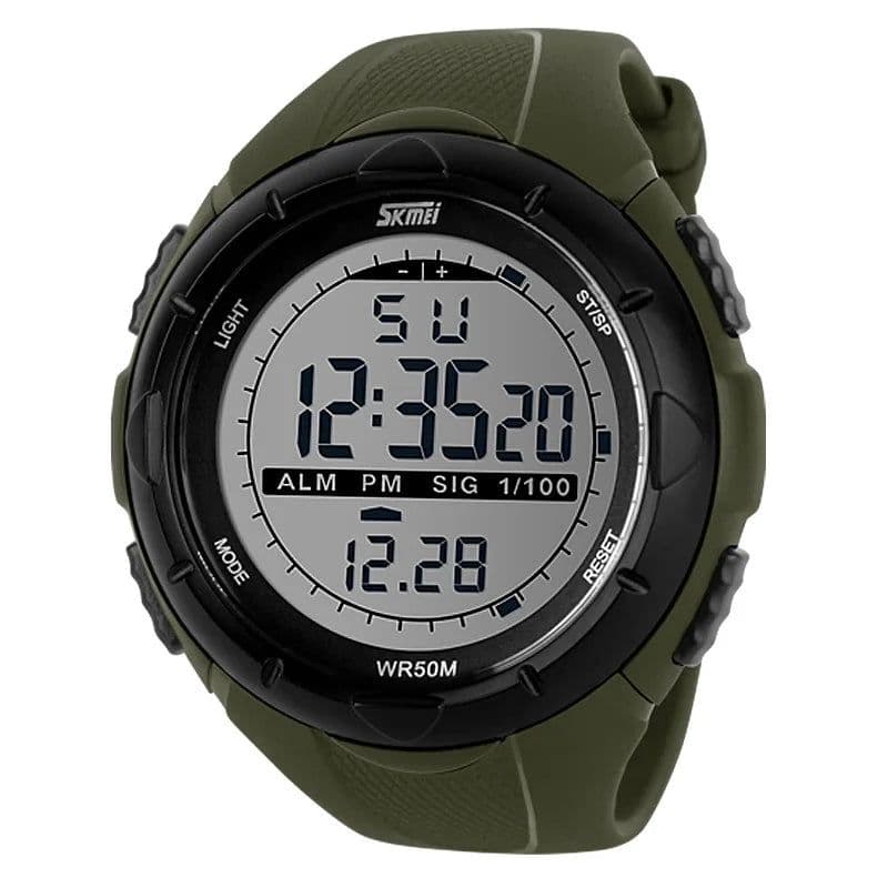 image-SKMEI Fashion Simple Sport watch Men Military Watches Alarm Clock Shock Resistant Waterproof Digital Watch reloj hombre 1025