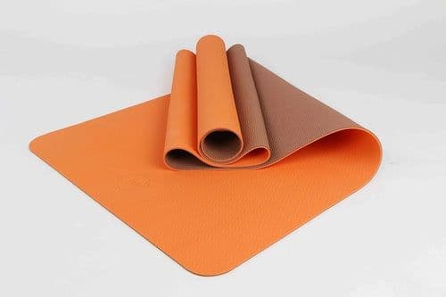 image-2-Tone TPE Yoga Mat 24" x 68" x 4mm Non-Slip