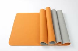 image-2-Tone TPE Yoga Mat 24" x 68" x 4mm Non-Slip