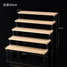 image-Acrylic Display stand for Amiibo Funko POP Figures,Cupcake Cosmetic Nail Polish Clay Figurine Jewelry for Display Stand Riser
