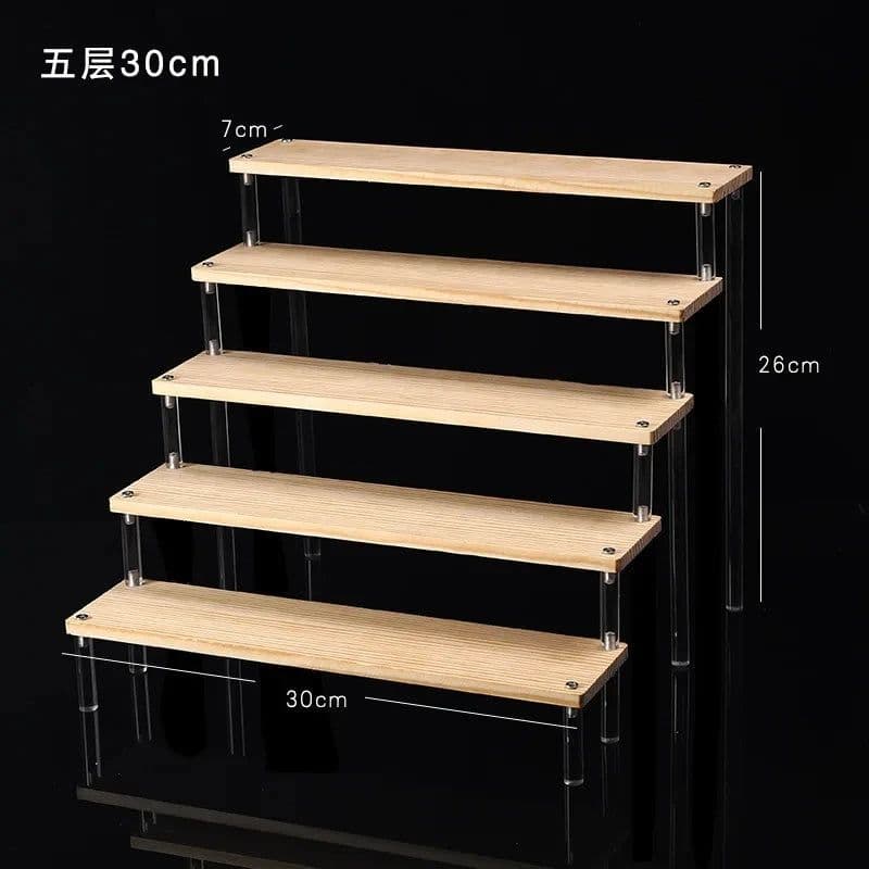 image-Acrylic Display stand for Amiibo Funko POP Figures,Cupcake Cosmetic Nail Polish Clay Figurine Jewelry for Display Stand Riser