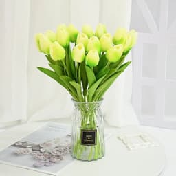 image-10/30pcs Tulip Artificial Flowers Real Touch Flowers Wedding Decor Simulation Bride Bouquets Pu Tulips for Home Party Vase Decor