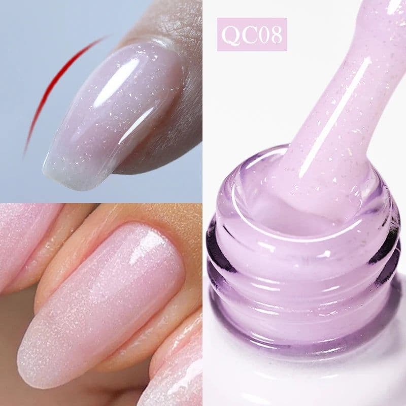 image-BORN PRETTY Milky White Jelly Nude Gel Nail Polish 10ml White Translucent Soak Off Gel Vernis Semi Permanent Need UV Light Cure