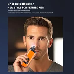 image-2 In 1 Electric Portable Ear And Nose Hair Trimmer Clipper 2024 Professional Painless Portable Eyebrow For Men