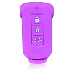 image-Silica Gel Car Key Cover Case For Mitsubishi Outlander 2014 Pajero Delica Key Holder Remote Control Case For Keychain Alarm