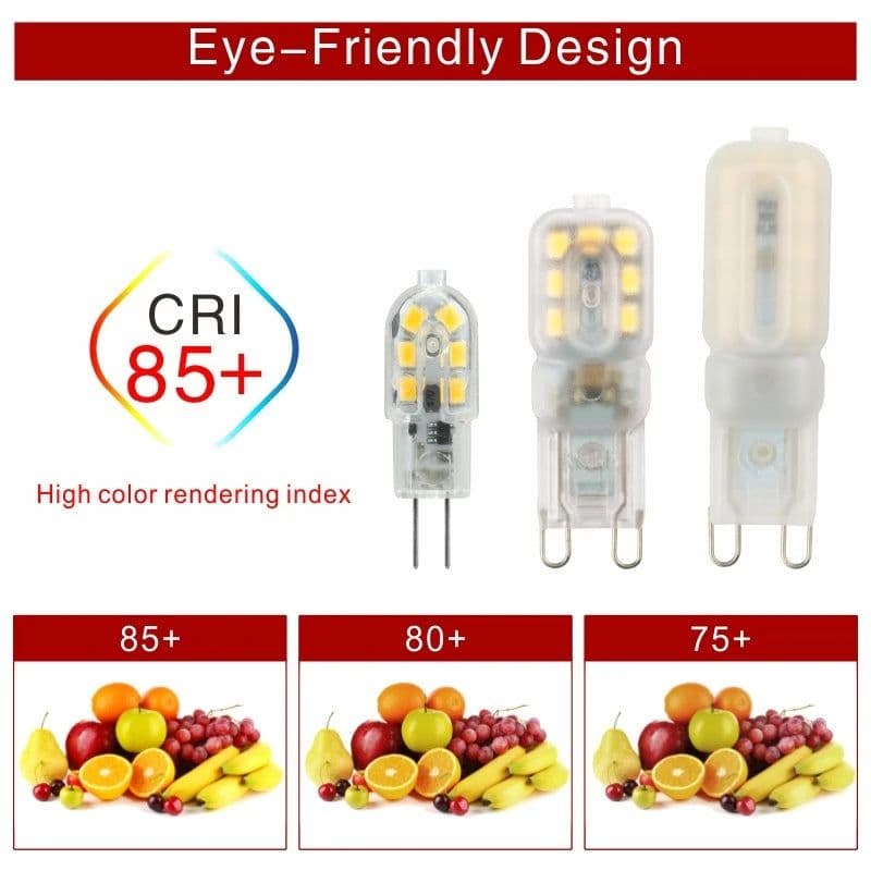image-4pcs/lot G4 G9 LED 3W 5W Light Bulb AC DC 12V 220V LED Lamp SMD2835 Spotlight Chandelier Lighting Replace 30W 60W Halogen Lamps