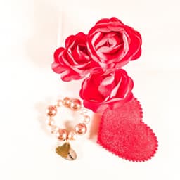 image-Bronze Heart Ring with pearls