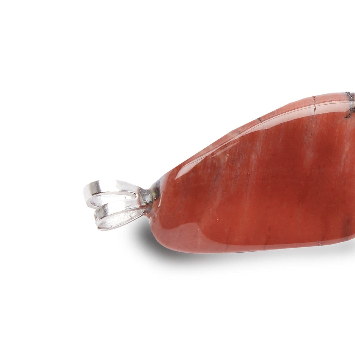 image-Pendentif “Stabilité” en Bois Pétrifié et son oeillet en Argent 925