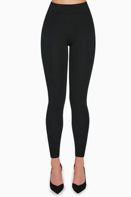 image-PERRIE 200DEN black viscose leggings