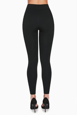 image-PERRIE 200DEN black viscose leggings
