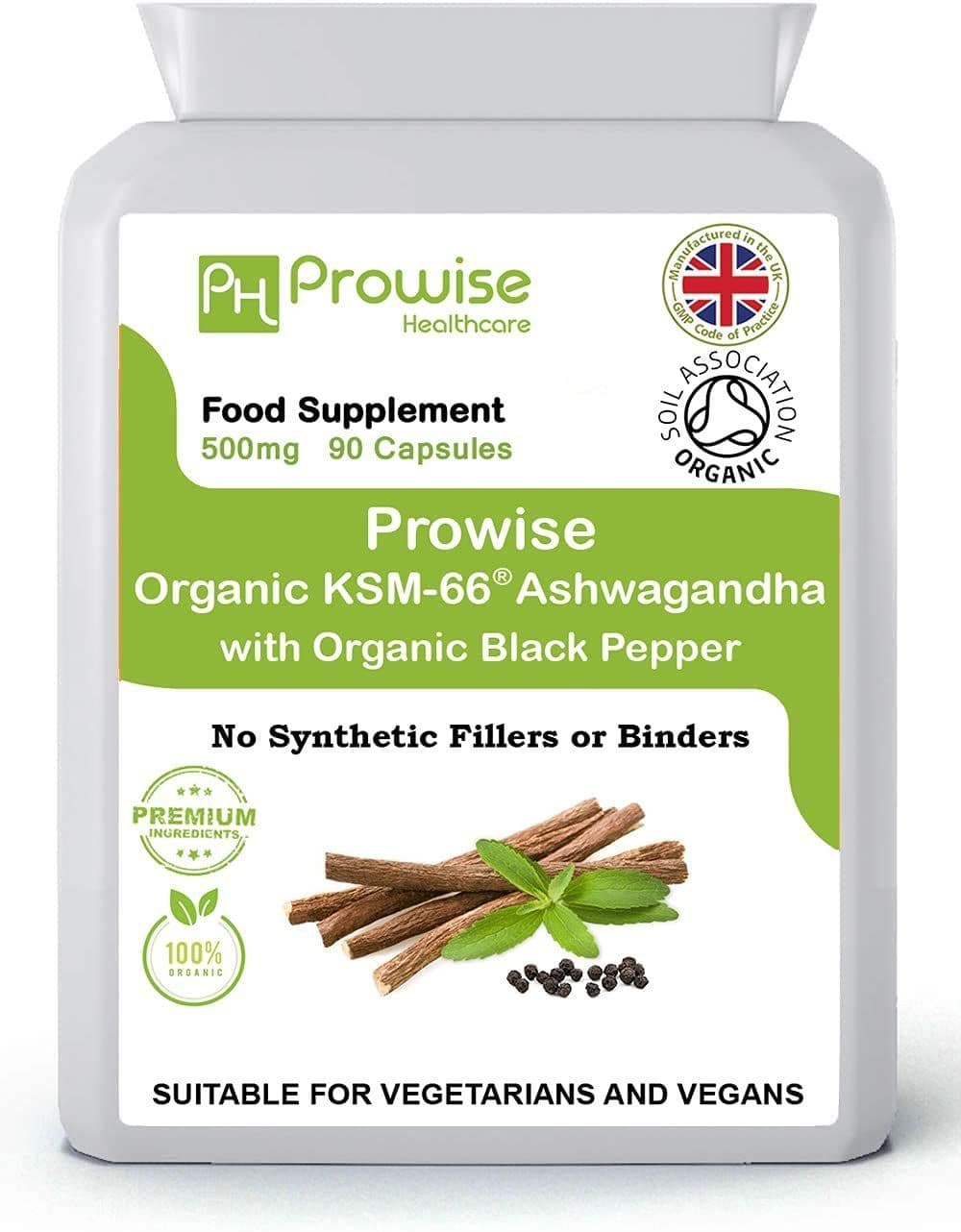 image-KSM-66 Ashwagandha with Organic Black Pepper 500mg 90 Capsules