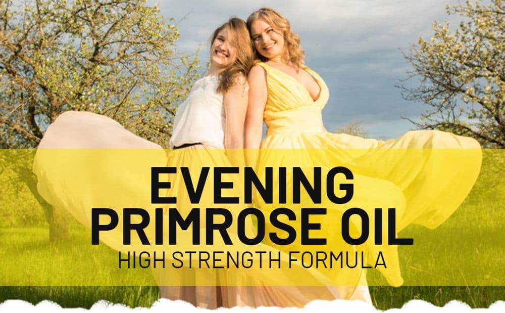 image-Evening Primrose Oil 1000mg | 90 Softgel Capsules | Pure Cold Pressed I 90mg GLA per Capsule I Halal Friendly