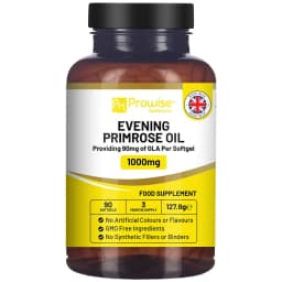 image-Evening Primrose Oil 1000mg | 90 Softgel Capsules | Pure Cold Pressed I 90mg GLA per Capsule I Halal Friendly
