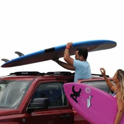 image-Dorsal Universal Soft Racks with Car Roof Pads Tie Down Straps Storage