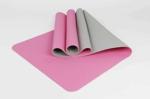 image-2-Tone TPE Yoga Mat 24" x 68" x 4mm Non-Slip