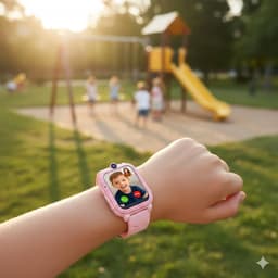 image-4G Android Kids Smartwatch with SIM Card, GPS + WiFi + LBS Tracker,