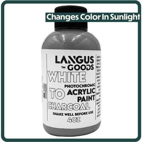 image-White to Charcoal Photochromic Fabric & Airbrush Paint