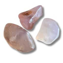 image-Pierre roulée "Tendresse du Coeur" en Calcédoine Rose
