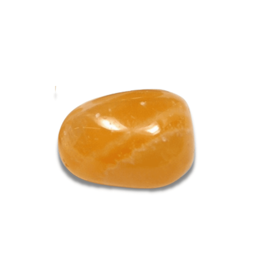image-Pierre roulée "Félicité et Inventivité" en Calcite Orange